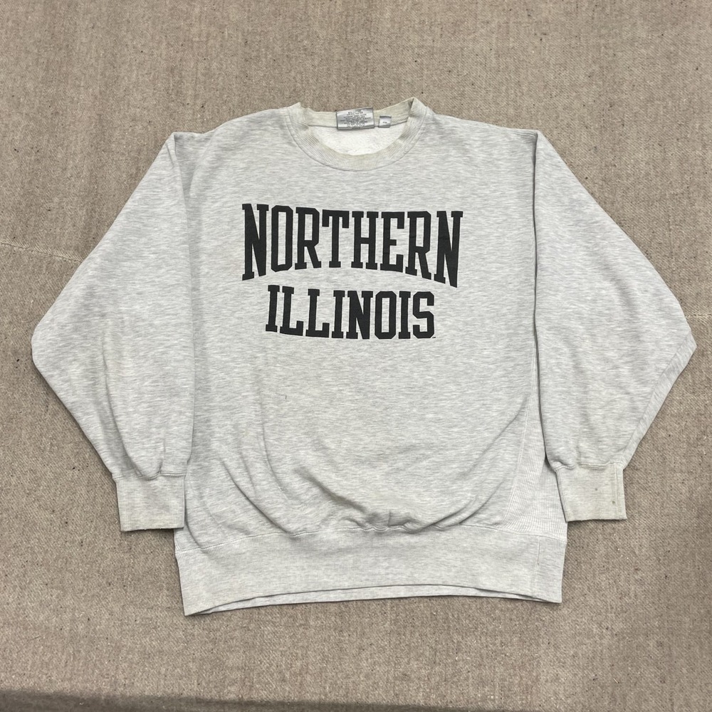 Vintage‎ Northern Illinois Sweatshirt mens 2XL Gray 1990s